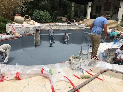 swimming pool plaster repair services